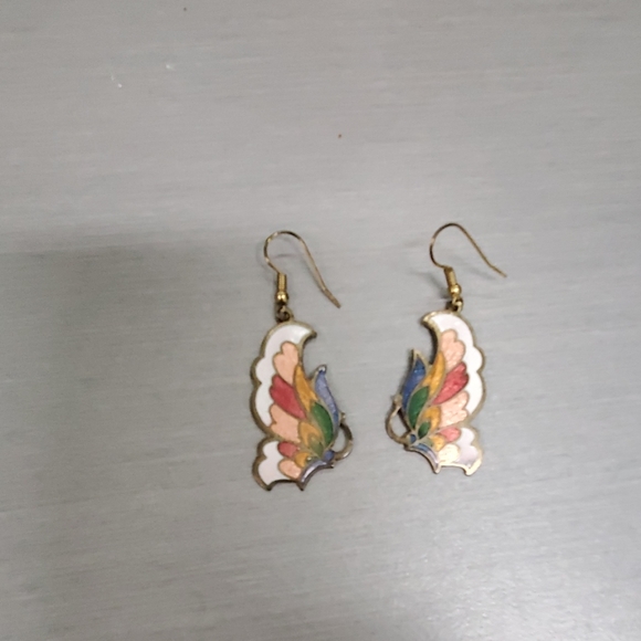 Jewelry - Vintage butterfly earrings